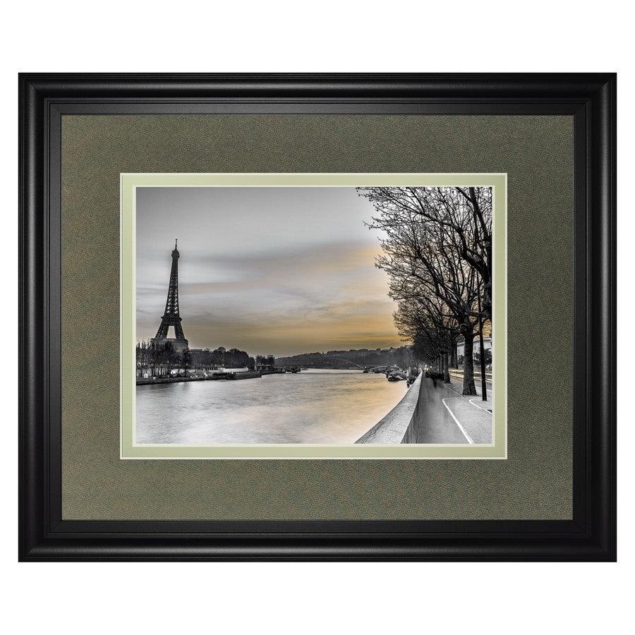 Classy Living Paris Twilight Wall Art 40x34in | Contemporary Midnight Aura Framed Print | Living Room & Office Decor | 40 x 34 x 1 in | Model DM5595