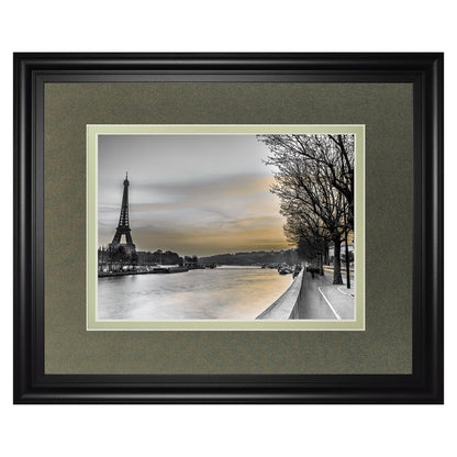 Classy Living Paris Twilight Wall Art 40x34in | Contemporary Midnight Aura Framed Print | Living Room & Office Decor | 40 x 34 x 1 in | Model DM5595