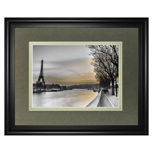 Classy Living Paris Twilight Wall Art 40x34in | Contemporary Midnight Aura Framed Print | Living Room & Office Decor | 40 x 34 x 1 in | Model DM5595