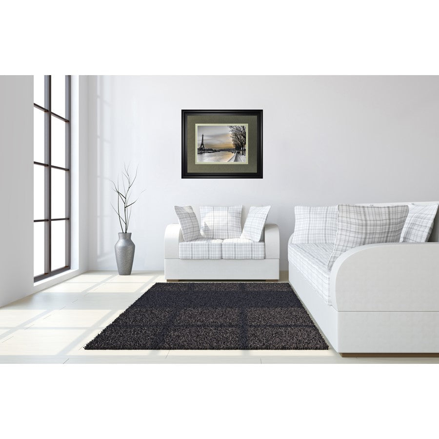 Classy Living Paris Twilight Wall Art 40x34in | Contemporary Midnight Aura Framed Print | Living Room & Office Decor | 40 x 34 x 1 in | Model DM5595
