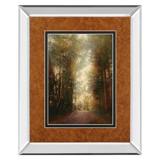 Classy Living Road of Mysteries II 34x40in Wall Art | Transitional Mirrored Frame Forest Landscape | Living Room, Office & Den Decor | 3 | Model DM5602MF