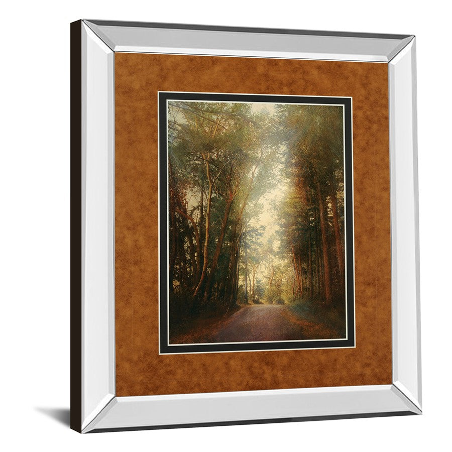 Classy Living Road of Mysteries II 34x40in Wall Art | Transitional Mirrored Frame Forest Landscape | Living Room, Office & Den Decor | 3 | Model DM5602MF