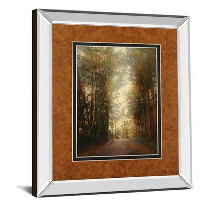 Classy Living Road of Mysteries II 34x40in Wall Art | Transitional Mirrored Frame Forest Landscape | Living Room, Office & Den Decor | 3 | Model DM5602MF