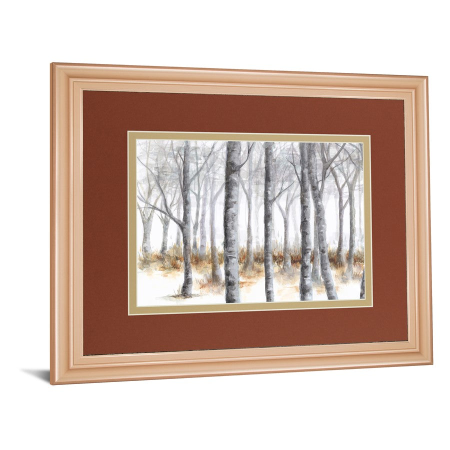 Classy Living Birch Serenity Wall Art 40x34in | Transitional Rose Gold MDF Frame with Glass | Living Room Bedroom & Office Decor | 40 x 34 | Model DM5616