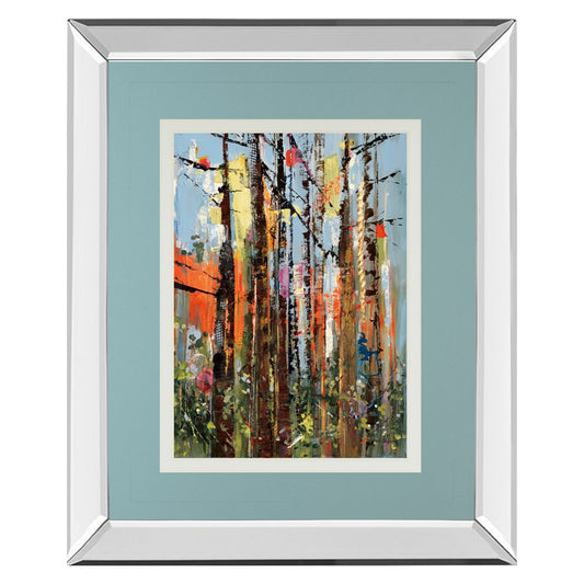 Classy Living Eclectic Forest 34x40in Wall Art | Contemporary Mirrored Frame | Living Room & Office Statement Piece | 34 x 40 x 3 in | Model DM5618MF