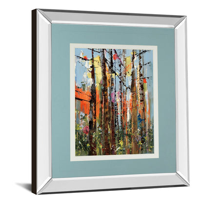 Classy Living Eclectic Forest 34x40in Wall Art | Contemporary Mirrored Frame | Living Room & Office Statement Piece | 34 x 40 x 3 in | Model DM5618MF