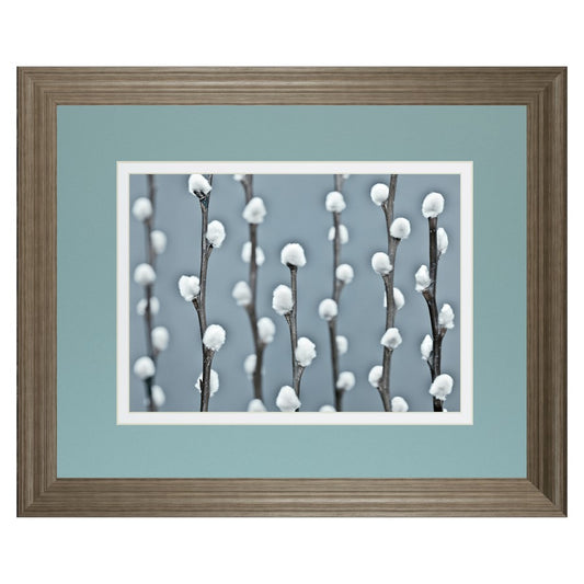Classy Living Protected Wall Art Double Mat 40x34 | Contemporary Botanical Tranquil Ash MDF Frame | Living Room & Bedroom Wall Decor | 40 x | Model DM5620