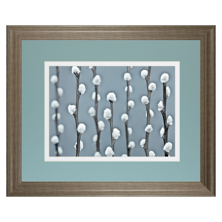 Classy Living Protected Wall Art Double Mat 40x34 | Contemporary Botanical Tranquil Ash MDF Frame | Living Room & Bedroom Wall Decor | 40 x | Model DM5620