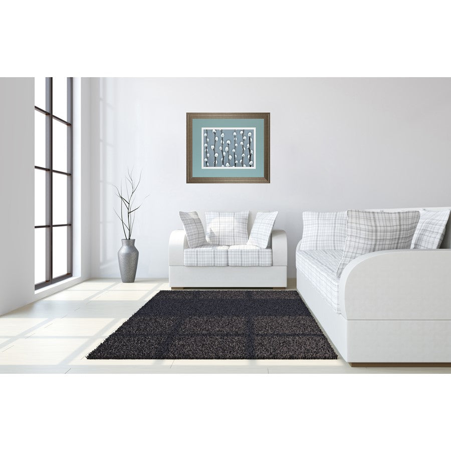 Classy Living Protected Wall Art Double Mat 40x34 | Contemporary Botanical Tranquil Ash MDF Frame | Living Room & Bedroom Wall Decor | 40 x | Model DM5620