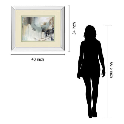 Classy Living Argentum 40x34in Wall Art | Traditional Mirrored Frame with Double Matting | Living Room & Office Decor | 40 x 34 x 3 in | Model DM5622MF