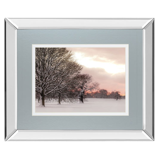 Classy Living Rosy Sunset 40x34in Wall Art | Country/Farmhouse Mirrored Frame | Living Room & Bedroom Decor | 40 x 34 x 3 in | Model DM5624MF