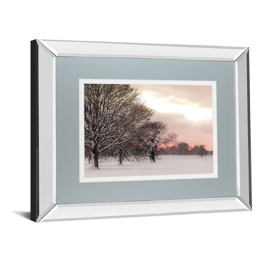 Classy Living Rosy Sunset 40x34in Wall Art | Country/Farmhouse Mirrored Frame | Living Room & Bedroom Decor | 40 x 34 x 3 in | Model DM5624MF