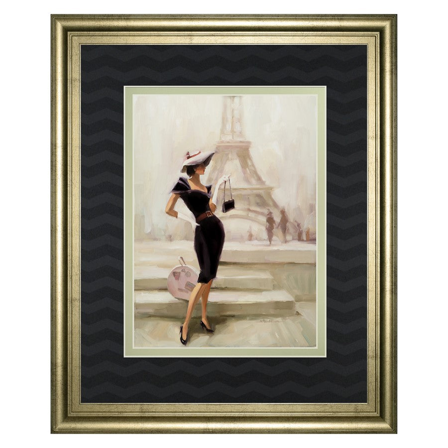 Classy Living Parisian Elegance 34x40in Wall Art | Transitional Gilded Radiance MDF Frame | Living Room & Bedroom Decor | 34 x 40 x 1 in | Model DM5628