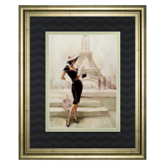 Classy Living Parisian Elegance 34x40in Wall Art | Transitional Gilded Radiance MDF Frame | Living Room & Bedroom Decor | 34 x 40 x 1 in | Model DM5628