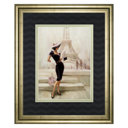 Classy Living Parisian Elegance 34x40in Wall Art | Transitional Gilded Radiance MDF Frame | Living Room & Bedroom Decor | 34 x 40 x 1 in | Model DM5628