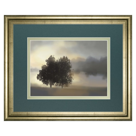 Classy Living Misty Morning 40x34in Wall Art | Transitional Crisp Chardonnay MDF Frame with Real Glass | Living Room, Bedroom & Office | Model DM5630