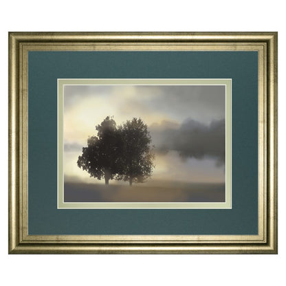 Classy Living Misty Morning 40x34in Wall Art | Transitional Crisp Chardonnay MDF Frame with Real Glass | Living Room, Bedroom & Office | Model DM5630