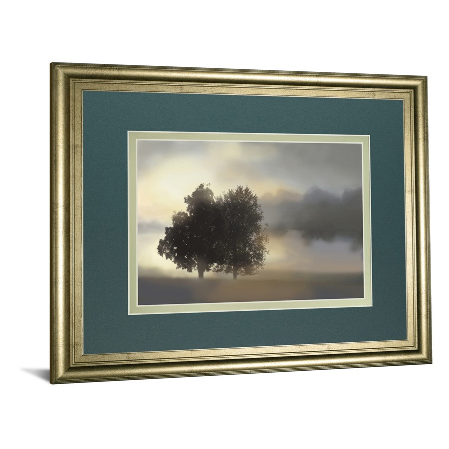 Classy Living Misty Morning 40x34in Wall Art | Transitional Crisp Chardonnay MDF Frame with Real Glass | Living Room, Bedroom & Office | Model DM5630