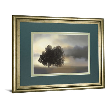 Classy Living Misty Morning 40x34in Wall Art | Transitional Crisp Chardonnay MDF Frame with Real Glass | Living Room, Bedroom & Office | Model DM5630