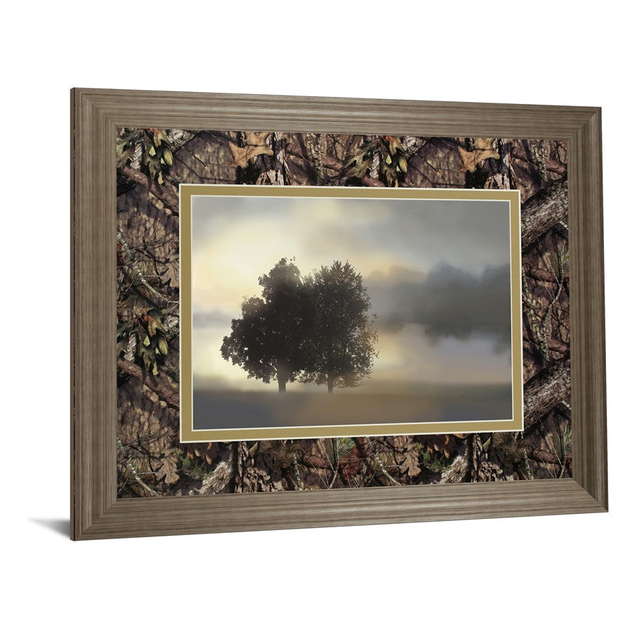 Classy Living Misty Morning 40x34in Wall Art | Transitional Framed Print in Tranquil Ash MDF Frame | Living Room, Bedroom & Office Decor | Model DM5630B