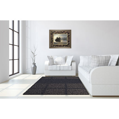 Classy Living Misty Morning 40x34in Wall Art | Transitional Framed Print in Tranquil Ash MDF Frame | Living Room, Bedroom & Office Decor | Model DM5630B