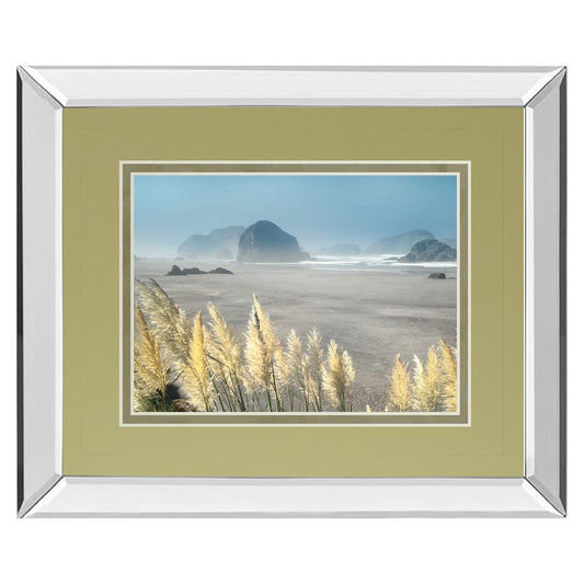 Classy Living Pompas Beach Wall Art 40x34in | Contemporary Coastal Scene Mirrored Frame | Living Room & Bedroom Wall Decor | 40 x 34 x 3 | Model DM5644MF