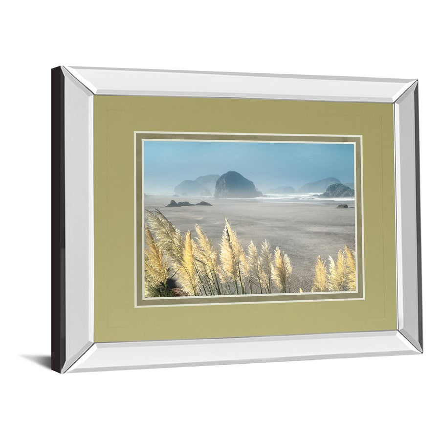 Classy Living Pompas Beach Wall Art 40x34in | Contemporary Coastal Scene Mirrored Frame | Living Room & Bedroom Wall Decor | 40 x 34 x 3 | Model DM5644MF