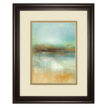 Classy Living Summer Glow Wall Art 34x40in | Contemporary Abstract Multicolor on Paper with Dark Chocolate MDF Frame | Living Room & | Model DM5648