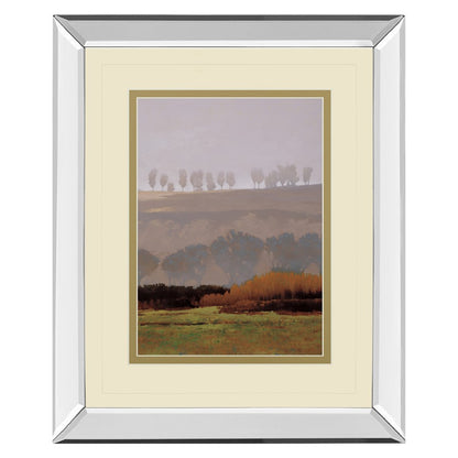 Classy Living Misty Tree Line 34x40in Wall Art | Contemporary Mirrored Frame | Living Room & Office Tranquil Decor | 34 x 40 x 3 in | Model DM5658MF