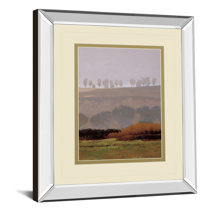 Classy Living Misty Tree Line 34x40in Wall Art | Contemporary Mirrored Frame | Living Room & Office Tranquil Decor | 34 x 40 x 3 in | Model DM5658MF