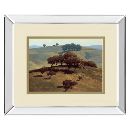 Classy Living Rolling Hills 40x34in Wall Art | Contemporary Mirrored Frame Landscape | Living Room & Office Decor | 40 x 34 x 3 in | Model DM5659MF