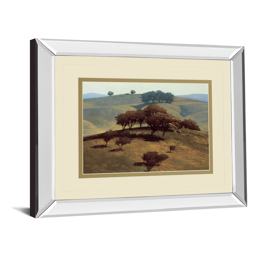 Classy Living Rolling Hills 40x34in Wall Art | Contemporary Mirrored Frame Landscape | Living Room & Office Decor | 40 x 34 x 3 in | Model DM5659MF