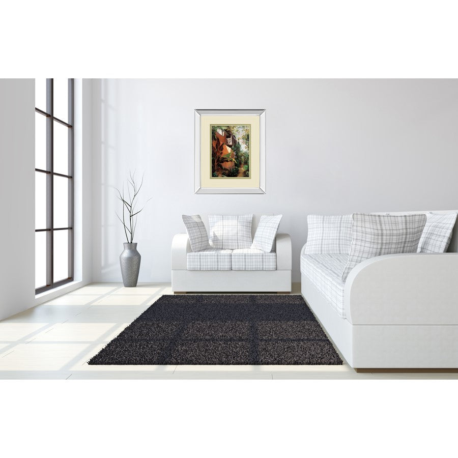 Classy Living Garden Pathway 34x40in Wall Art | Transitional Mirrored Frame and Paper Print | Living Room & Bedroom Decor | 34 x 40 x 3 in | Model DM5664MF