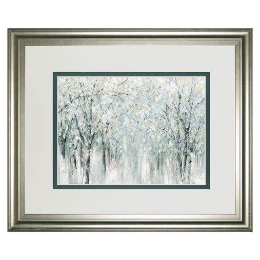 Classy Living Winter Mist Wall Art 40x34in | Transitional Silver Serenity MDF Frame, Paper Art | Living Room & Office Decor | 40 x 34 x 1 in | Model DM5669