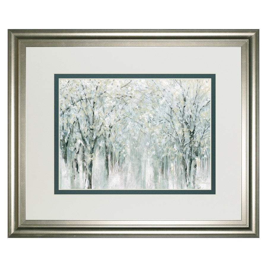 Classy Living Winter Mist Wall Art 40x34in | Transitional Silver Serenity MDF Frame, Paper Art | Living Room & Office Decor | 40 x 34 x 1 in | Model DM5669