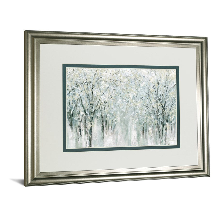 Classy Living Winter Mist Wall Art 40x34in | Transitional Silver Serenity MDF Frame, Paper Art | Living Room & Office Decor | 40 x 34 x 1 in | Model DM5669
