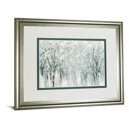 Classy Living Winter Mist Wall Art 40x34in | Transitional Silver Serenity MDF Frame, Paper Art | Living Room & Office Decor | 40 x 34 x 1 in | Model DM5669