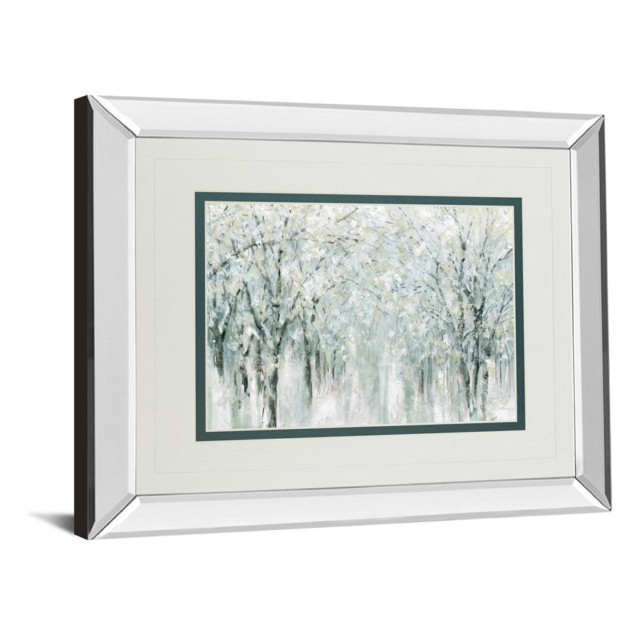 Classy Living Winter Mist 40x34 Wall Art | Transitional Mirrored Frame | Living Room & Office Decor | 40 x 34 x 3 in | Model DM5669MF
