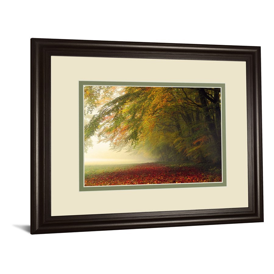 Classy Living Autumn Whisper Wall Art 40x34in | Contemporary Framed Print with Dark Chocolate MDF Frame | Living Room & Bedroom Decor | 1 x | Model DM5670
