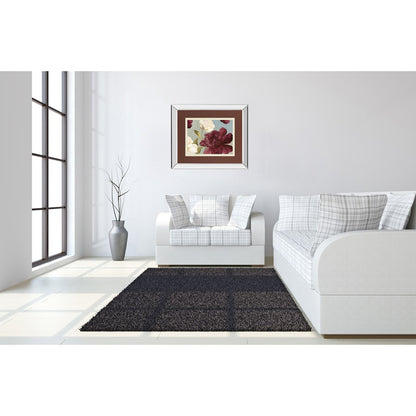 Classy Living Deep Peonies II 40x34in Wall Art | Transitional Mirrored Frame | Living Room, Bedroom & Office Decor | 40 x 34 x 3 in | Model DM5678MF