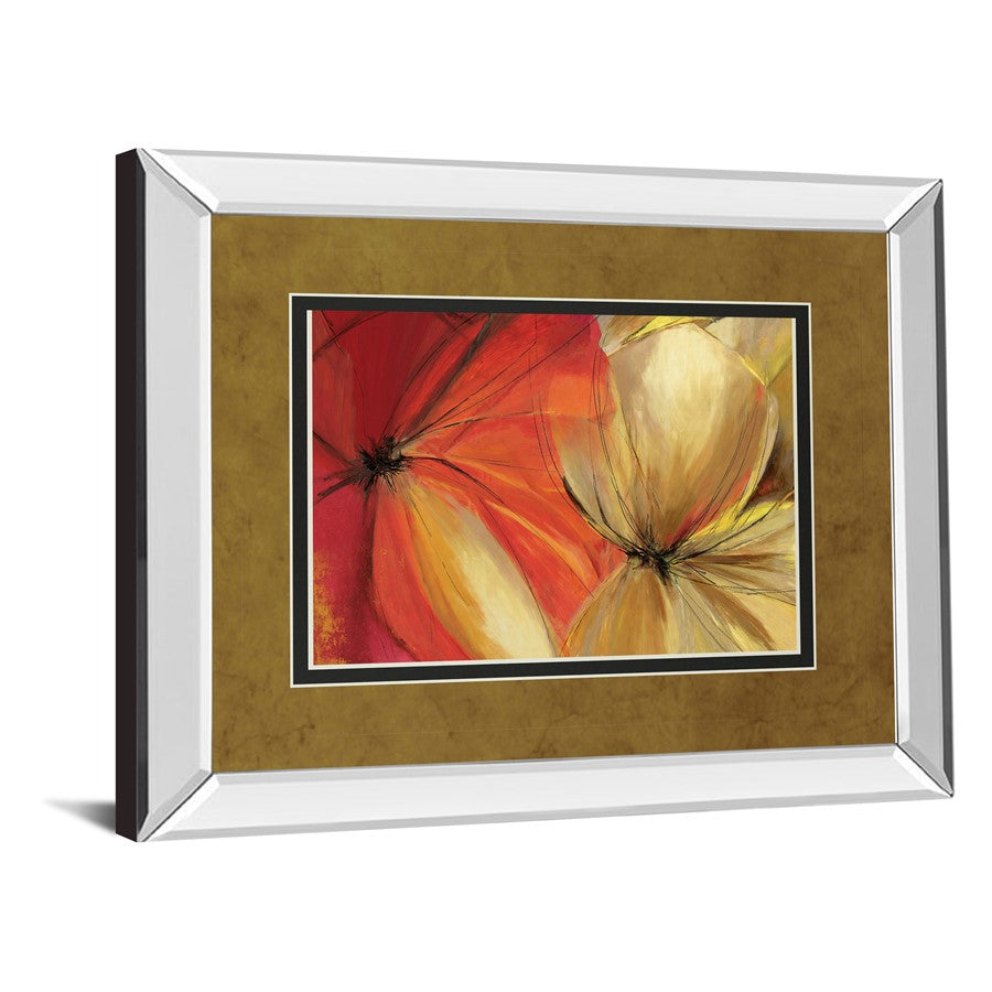 Classy Living Sharing The Spotlight Wall Art 40x34in | Transitional Mirrored Frame with Botanical Print | Living Room & Office Decor | 40 | Model DM5681MF