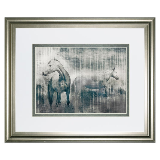 Classy Living Grey Serenade Wall Art 40x34in | Transitional Silver Serenity MDF Frame | Living Room & Bedroom Decor | 1 x 40 x 34 in | Model DM5688