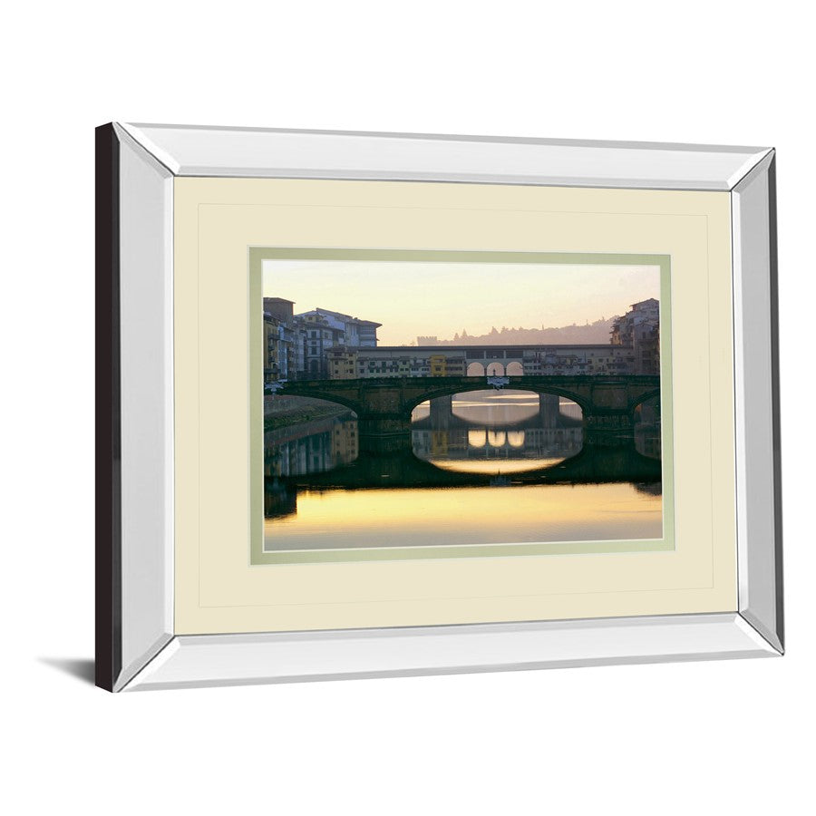 Classy Living Golden Reflection 40x34in Wall Art | Transitional Mirrored Frame | Living Room & Office Decor | 40 x 34 x 3 in | Model DM5696MF