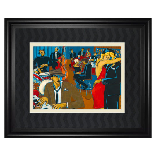 Classy Living After Hours Wall Art 40x34in | Contemporary Multicolor Paper on MDF Frame | Living Room & Office Decor | 40 x 34 x 1 in | Model DM5704