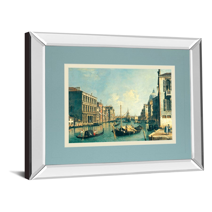 Classy Living Serene Gondola Passage Wall Art 40x34in | Transitional Mirrored Frame | Living Room & Office Decor | 40 x 34 x 3 in | Model DM5719MF