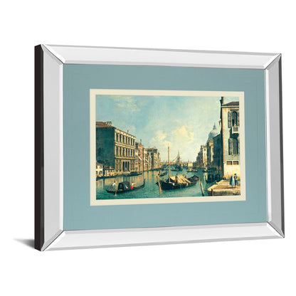 Classy Living Serene Gondola Passage Wall Art 40x34in | Transitional Mirrored Frame | Living Room & Office Decor | 40 x 34 x 3 in | Model DM5719MF