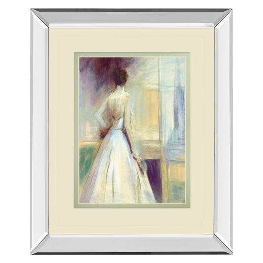Classy Living Quiet Elegance Wall Art 34x40in | Transitional Mirrored Frame | Living Room & Bedroom Wall Decor | 40 in H | Model DM5721MF