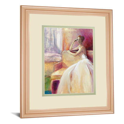 Classy Living Quiet Reflection 34x40in Wall Art | Transitional Rose Gold Frame and Paper Print | Living Room, Bedroom & Office Decor | 1 x | Model DM5722