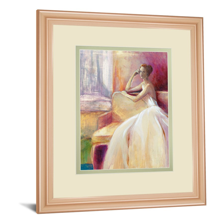 Classy Living Quiet Reflection 34x40in Wall Art | Transitional Rose Gold Frame and Paper Print | Living Room, Bedroom & Office Decor | 1 x | Model DM5722