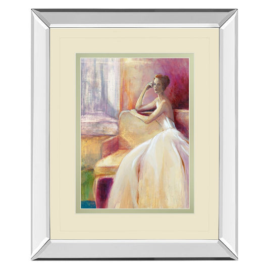 Classy Living Quiet Reflection 34x40in Wall Art | Transitional Mirrored Frame Graphic Art | Living Room & Bedroom Decor | 34 x 40 x 3 in | Model DM5722MF